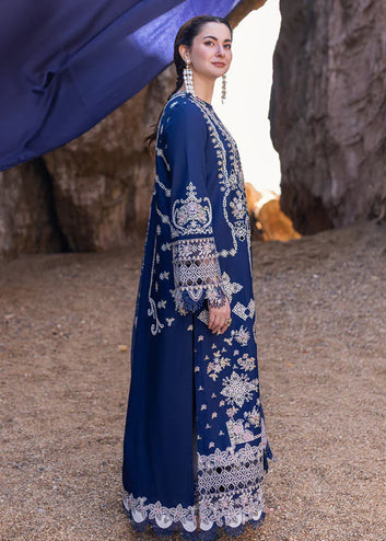 Qalamkar-3PC LUXURY LAWN EMBROIDERED DRESS