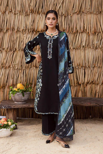 Batik Embroidered Lawn 3pc set