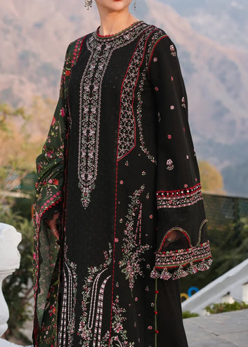 Hussain Rehar-3PC LUXURY LAWN EMBROIDERED DRESS